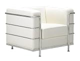 Zuo Armchairs 900221 Fortress Arm Chair White