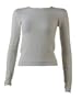 AF Core Athletic Women's Long Sleeve Women's Ribbed Bubble Top White L