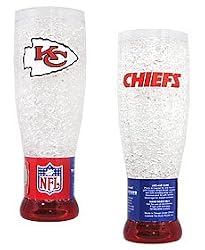 Kansas City Chiefs Crystal Pilsner Glass - Football Sports Merchandise