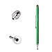 H&T(TM) Second Generation Fine Point Stylus with Two Tip [2 in 1] for Ipad, Ipad Air, Ipad Mini, Iphone, Samsung Galaxy, Nexus, Lg G Pad, HTC and Other Touch Screen Devices (Green)