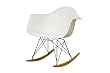 Baxton Studio Letterio White Cradle Chair