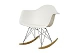 Baxton Studio Letterio White Cradle Chair