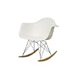 Baxton Studio Letterio White Cradle Chair