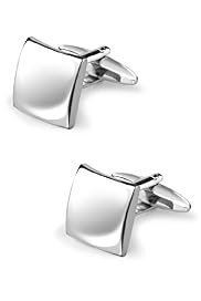 Square Cufflinks & Tie Bar Set