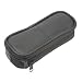 Double Eyeglass Holder The Double Eyeglass Holder features a soft polyester lining to prevent lenses from scratches and two pockets to conveniently hold glasses and sunglasses in one location. This stylish black case has a leather-look made of PVC and polyester. Measures 7"Long x 2.75" Wide x 2" High.