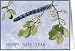 Feather and Mistletoe Happy New Year Card