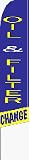 Oil & Filter Change Feather Flag (11.5 x 2.5 Feet)
