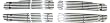 Paramount Restyling 32-1158 Overlay Billet Grille with 8 mm Horizontal Bars, 4 Piece