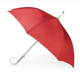 Totes Silver Stick Signature Umbrella
