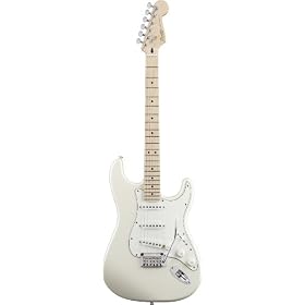 Squier by Fender Deluxe Stratocaster with Maple Neck-Pearl White Metallic
