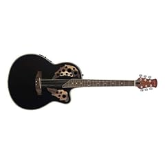 Stagg Akustik- Westerngitarre Shallow Bowl mit Graphit Roundback & Cutaway, Piezo Tonabnehmer, Schwarz