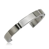 Men's Stainless Steel Brushed And Polished Cuff