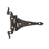 ブラックブラスの個性的なヒンジ　7つ穴