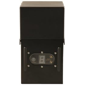 Moonrays 95432 200-Watt Power Pack for Outdoor Low Voltage Lighting with Light-Sensor and Rain-Tight Case