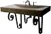 J. Aaron 36 Wide Rolling Slab Stone Sink for Wall Mount or Above Mount Installation