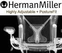 Aeron Chair by Herman Miller - Fully Adjustable Model, Vinyl Armrests, Advanced PostureFit, Size C