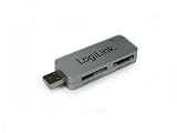 Kartenleser LogiLink USB-Stick (all in one / SIM) silver