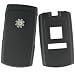 PCMICROSTORE Brand Samsung SYNC SGH-A707 A707 Rubberize Black Crystal Snap-on Case Cover with Removable Swivel Belt Clip