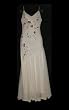 Xscape By Joanne Chen Silk Drape Neck Embroidered Sequin Petite Gown
