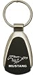 Ford Mustang Chrome/Black Teardrop Keychain Made In USA!