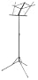Tour Grade MS20BK Standard Folding Music Stand with Travel Bag, Black