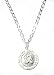 Sterling Silver Saint Anthony Necklace On Diamond Cut Curb Chain