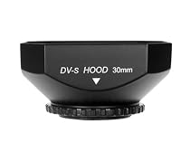 Mennon DV-s 30 Screw Mount 30mm Digital Video Camcorder Lens Hood with Cap, Black