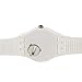 Swatch Enlarge Time White Dial White Silicone Strap Unisex Watch SUOW704