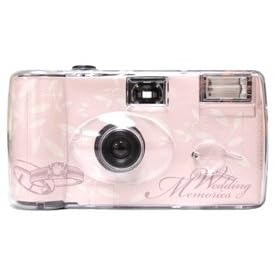 Ring Pink Disposable Wedding Camera - 12 Pack by 