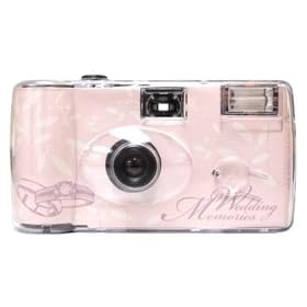 10 Pack Ring Pink Wedding Cameras - Matching Table Cards Included - 27 Exposures - Built-in-flash... by Cameras For All Wedding Cameras