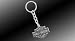 Harley-Davidson Bar & Shield Metal Key Chain - Black & Silver