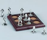 Pewter Football - Tic-Tac-Toe Sets