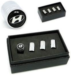 Silver For Hyundai Car Wheel Airtight Tyre Tire Stem Air Valve Caps Anti-Thief Air Cap