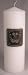 Western Unity Pillar Candle with Silver Plate, White