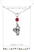 Clayvision Tennis Girl Charm Necklace with Birthstone/Team Color Swarovski Crystal