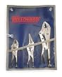 Westward 1ECF5 Locking Pliers Set, 5, 6, 10 In, 3 Pc