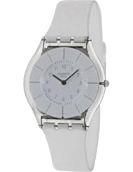 Swatch White Classiness White Silicone Ladies Watch SFK360
