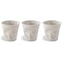 Crumpled Espresso Cups Set of 3