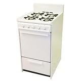 Haier Range Gas Free Standing With Pilot Ignition 20 Inch White  HGRA202EAWW