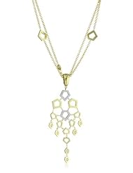 Ron Hami "Dancing Octagons" Yellow Gold Dancing Diamond Pendant Necklace