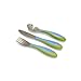 Gerber Graduates BPA Free 3 Pack Graduates Kiddy Cutlery Set (Green)