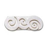 Adex USA Natural Spiral Listello White 1 Ceramic Tile & Stone
