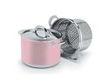 Review Blinq QSC012 / blinQ 8.0 Quart Stockpot with Pasta Insert Passionate Pink