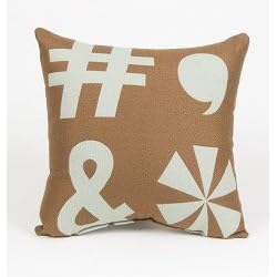 Pillow - Brown Large Key Print