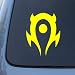 WORLD OF WARCRAFT HORDE - Vinyl Car Decal Sticker A1661 | Vinyl Color: Yellow