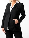 A Pea in the Pod Collection: 1 Button Closure Bi-stretch Suiting Maternity Jacket