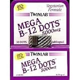 Mega B-12 Dots - 5000mcg 60 count ( Double Pack)