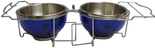 Pets-on-the-Go Steel Collapsible Dish Set - Blue