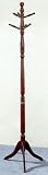 NEW SWIVAL COAT/HAT RACK HALL TREE STAND - Cherry finish