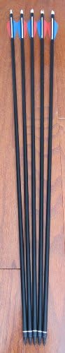 KDG Patriot 30" Fiberglass Hunting Arrows - Also Great as Target Arrows - Practice Arrows - Screw On Field Tips Can Be Changed For Broadheads - 5 Pack